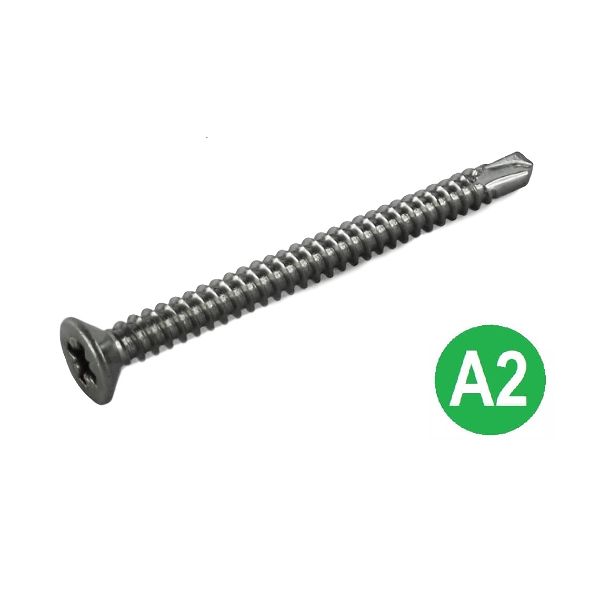 4.2 x 25mm A2 Pozi Csk Self Drilling Screws