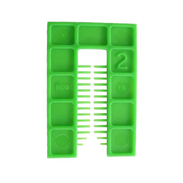 Broadfix Medium Square End Shims Green 2mm