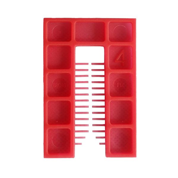 Broadfix Medium Square End Shims Red 4mm