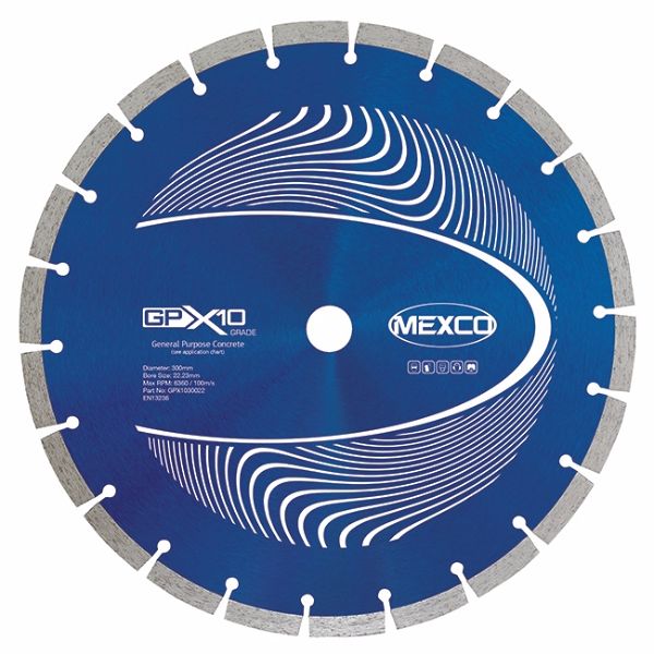 Mexco 300mm Concrete X10 Range 22.23mm Bore